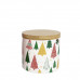 WHITE XMAS BARATTOLO CM.10X10 C/COPERCHIO IN BAMBOO (8pz)